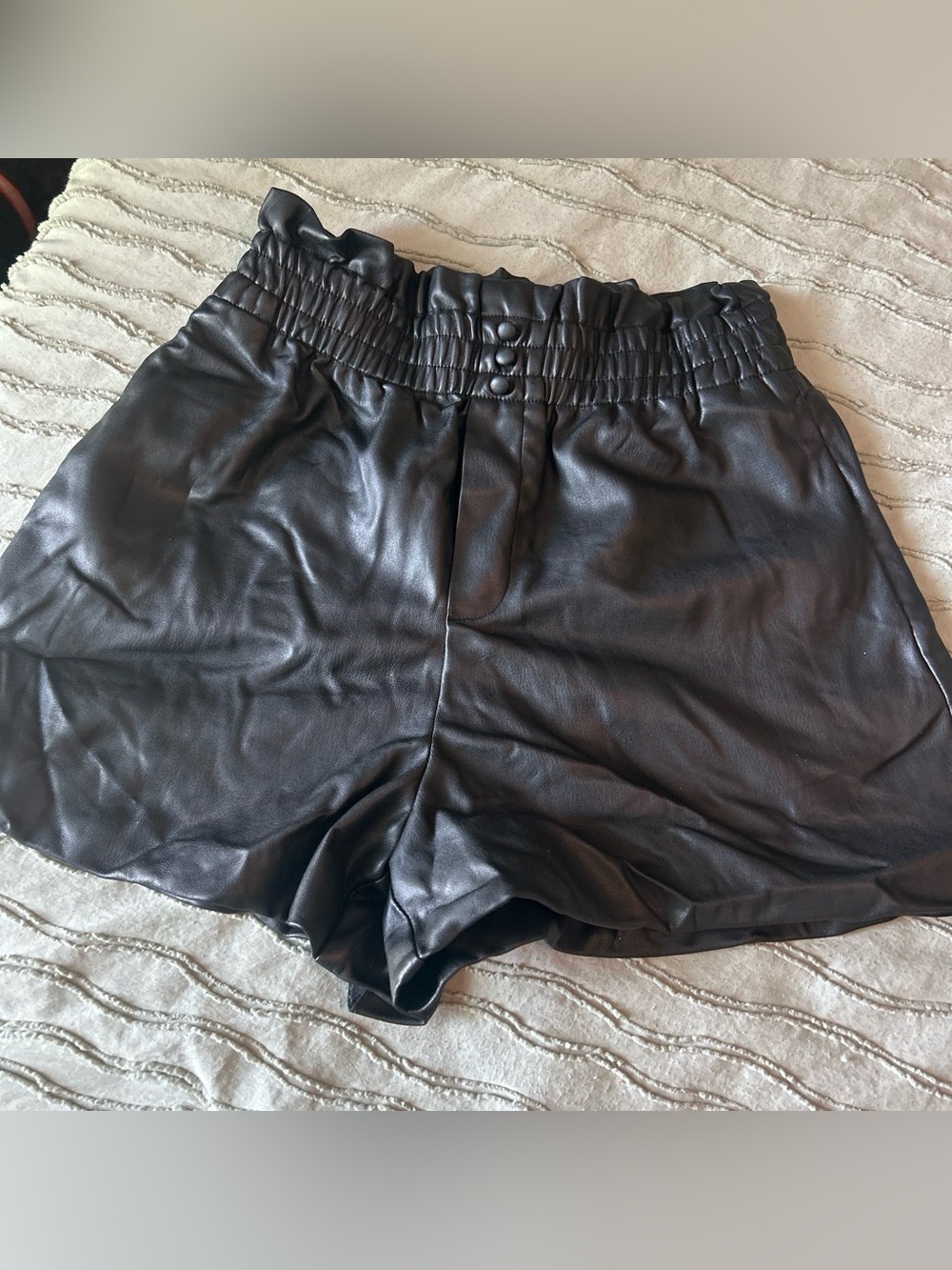 Zara Leather Shorts